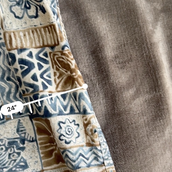 Pierre‎ Cardin Blue and Brown Casual Button Down Shirt - Picture 9 of 9